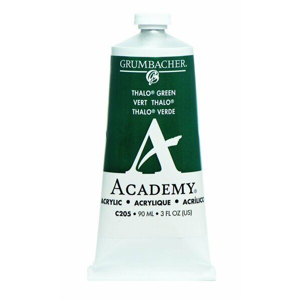 Academy Acrylics 3oz - Phthalo Green/Blue, Grumbacher, Mfr#: C205